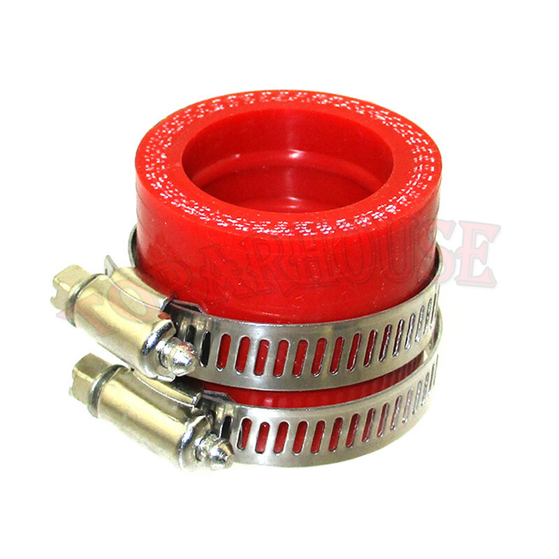 Red 33mm Carb Carburetor Intake Manifold Adapter Boot Sleeve Joint