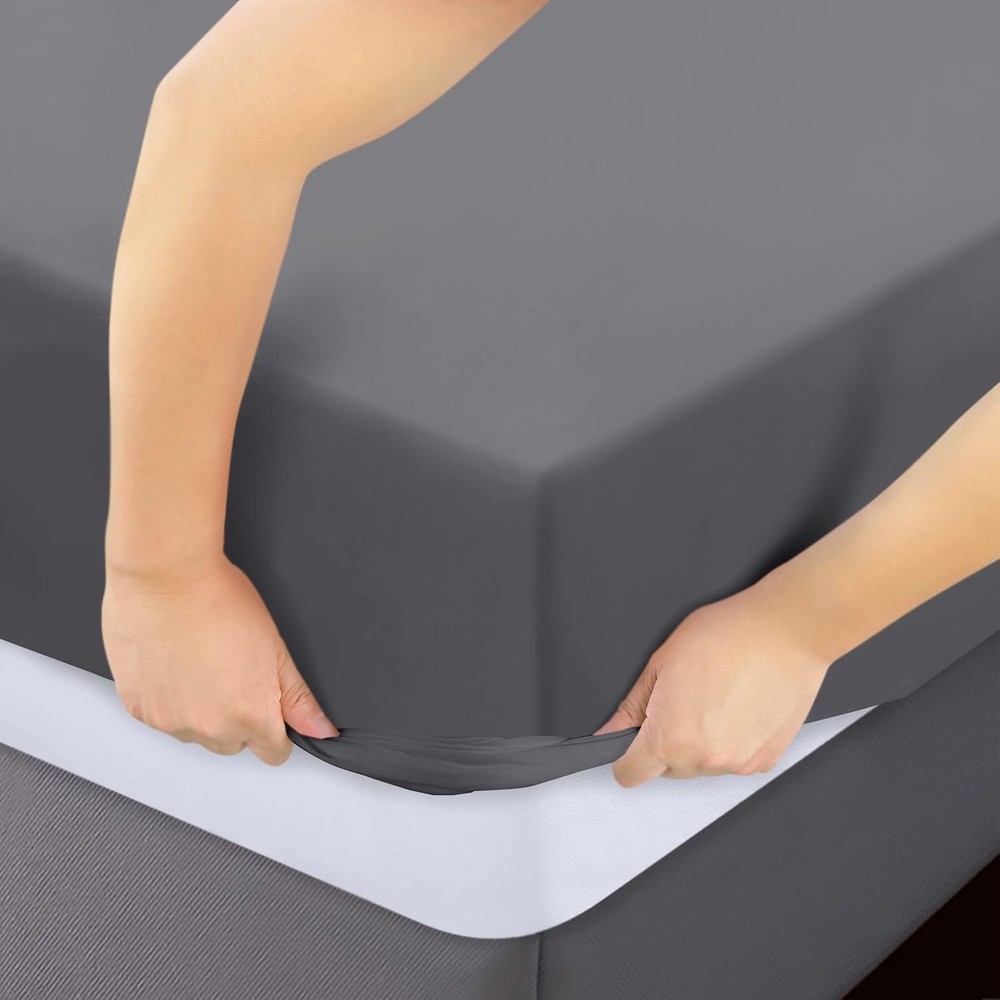 Bedding King Fitted Sheets - Bulk Pack of 20 Bottom Sheets - Brushed Microfiber
