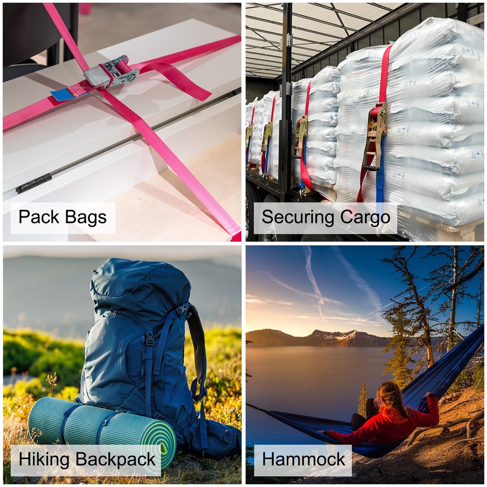 Flat Nylon Webbing Strap 2 Inch 25 Yards Bright Grey for Backpack
