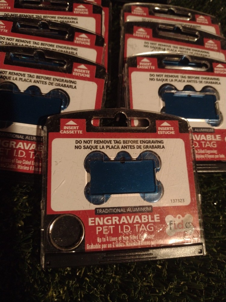 Fido Engravable Pet ID Tags 137323 "Open Box" 10PCS