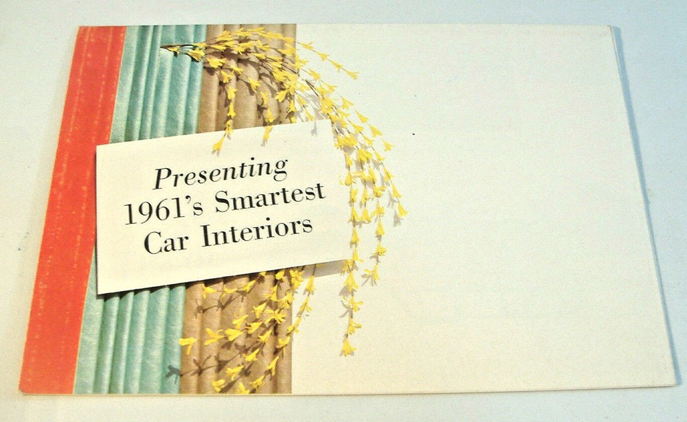 PRESENTING 1961'S SMARTEST CAR INTERIORS~RAMBLER  AUTOMOBILE  BROCHURE