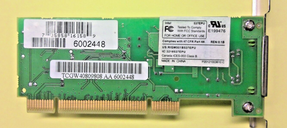 Intel 537EPU Modem Card 6002448