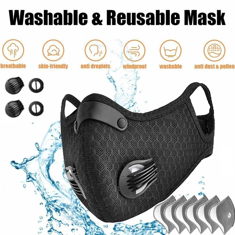 Washable & Reusable Half-Face Shield - Anti-Dust/Pollution Protective Facepiece