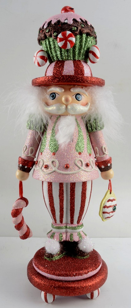 Kurt Adler Hollywood Nutcracker Candy Cupcake Hat Nutcracker w Box 16.5" EUC