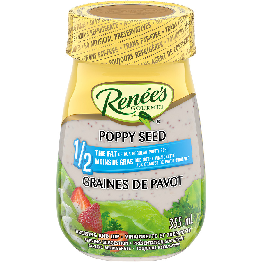 2-Pack Renees Poppyseed Dressing, Half Fat