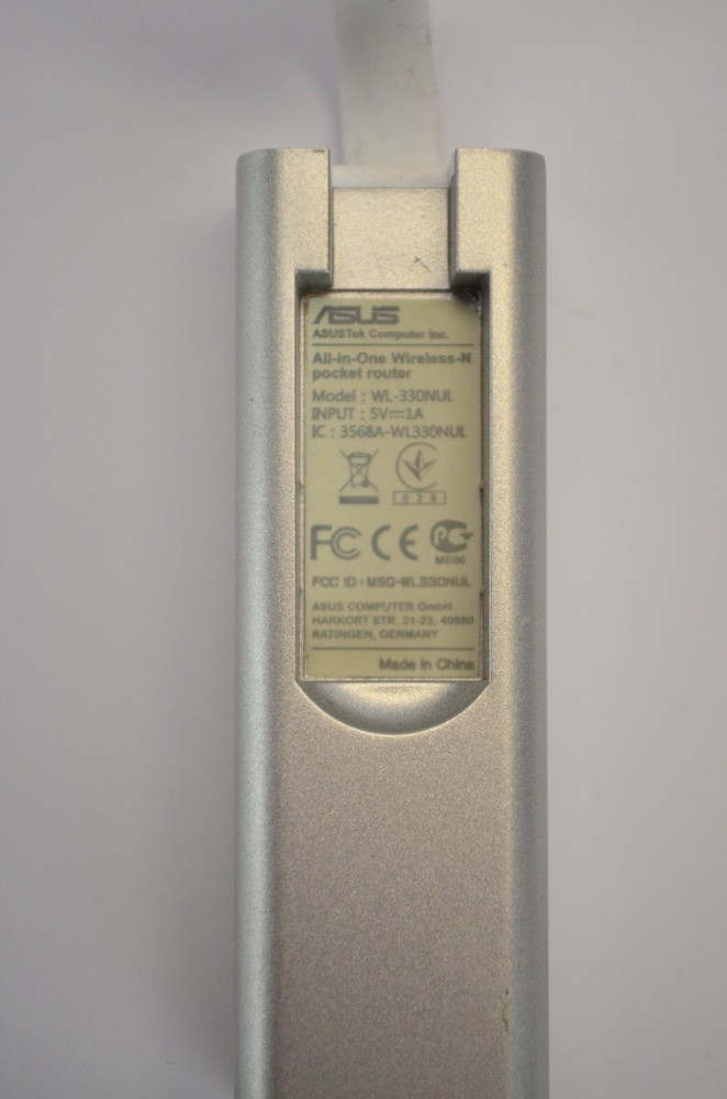 ASUS Wireless Router/Bridge Combo USB Adaptor WL-330NUL