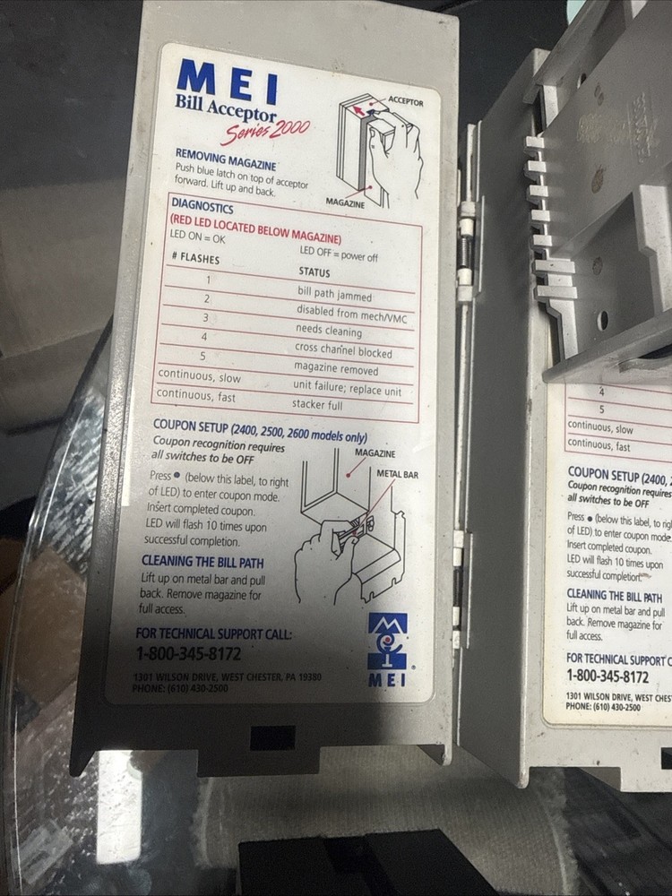 Mars Series 2000 Bill Stacker 700 Note