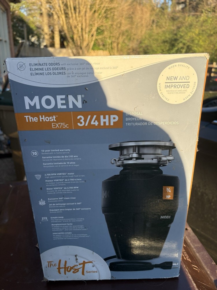 Moen GXC75C Garbage Disposal - Black