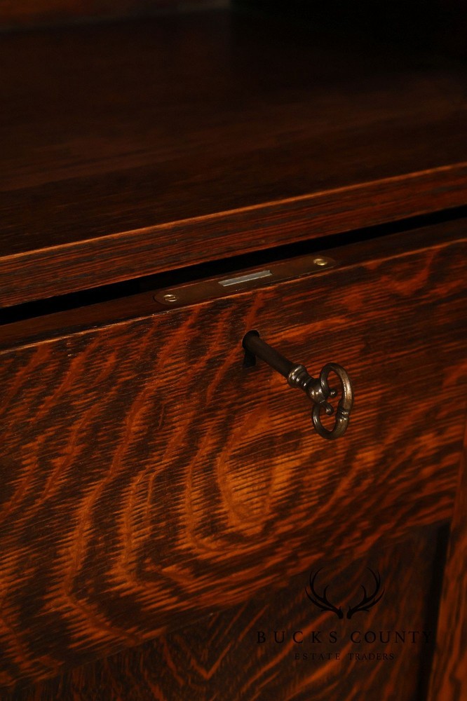 Warren Hile Studio Mission Oak Drop Front Desk