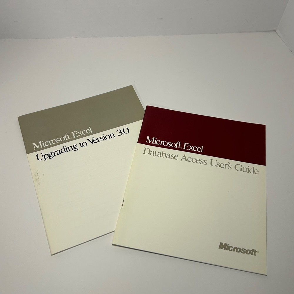 Microsoft Excel Upgrading to 3.0 & Database Access User's Guide