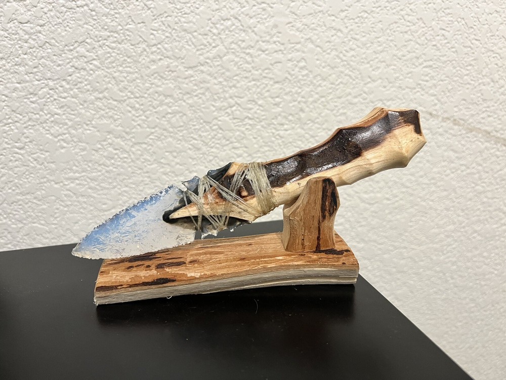 Blue Opalite Dagger With Stand
