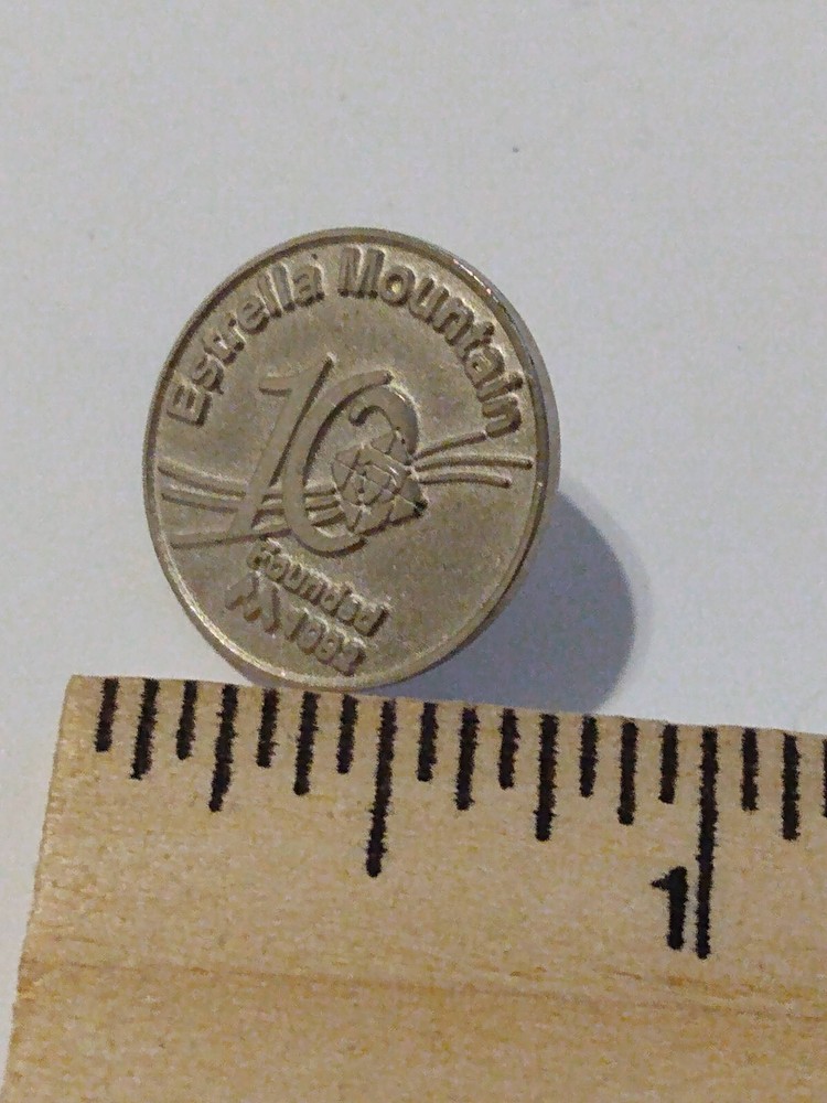 1992 Estrella Mountain 10 Years Founded Lapel Pin