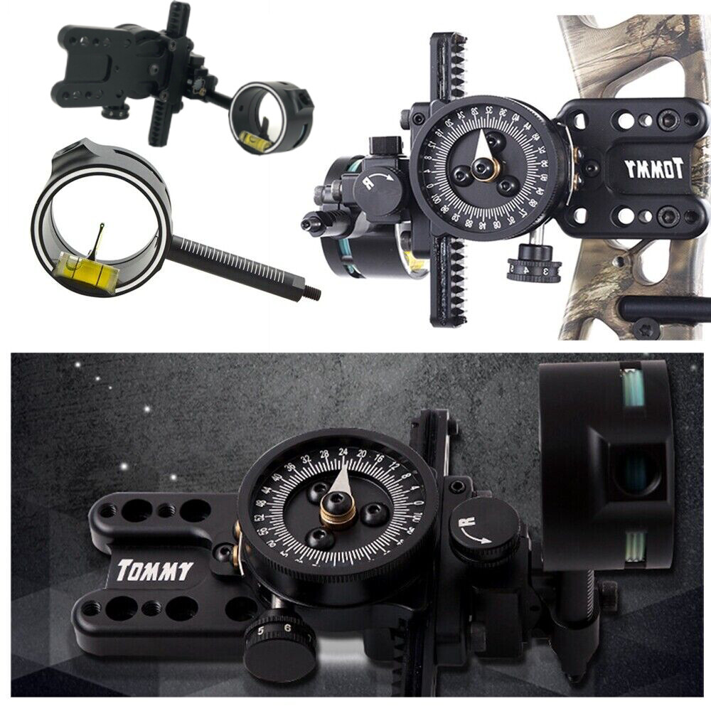 Single Pins Sight Pointer Compound Bow Archery Micro Adjustable RH LH Wrapped