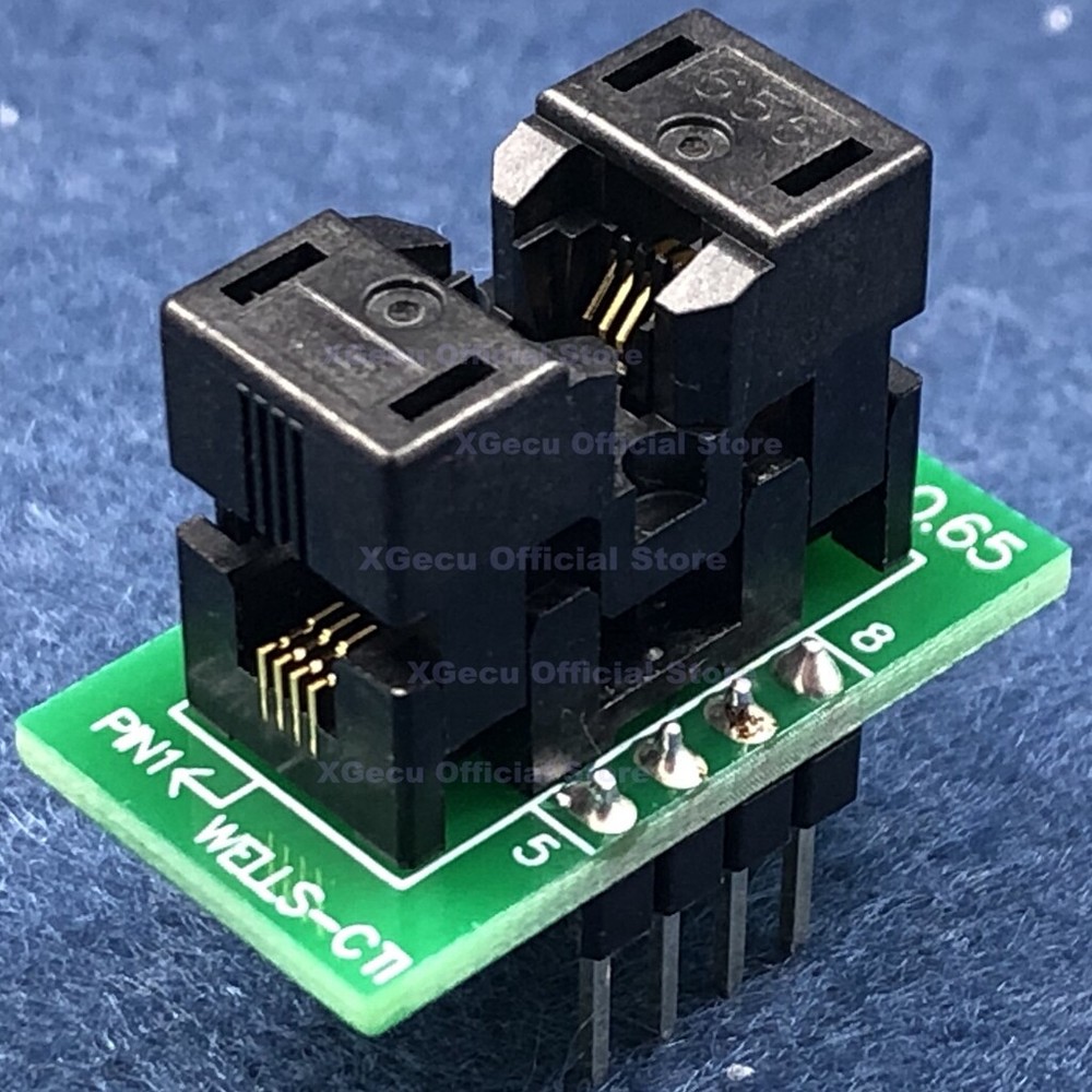 MSOP8 To DIP8 IC test socket adapter/converter for TL866II PLUS programmer