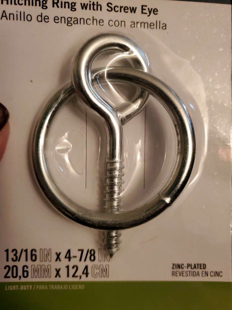 Blue Hawk Zinc Plated Hitching Ring Surface Mount & Screw Eyelet