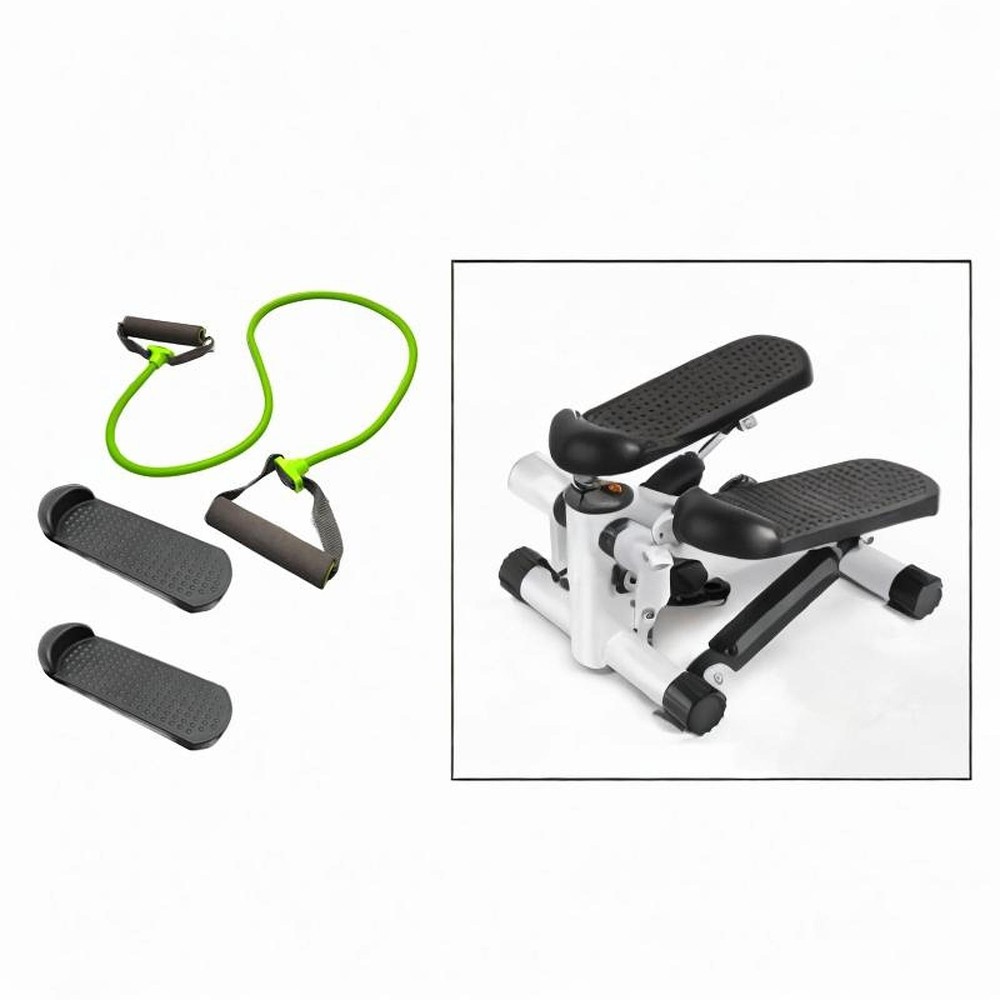 2x Stair Stepper Pedals Elliptical Machine Foot Pedals with Pull Ropes