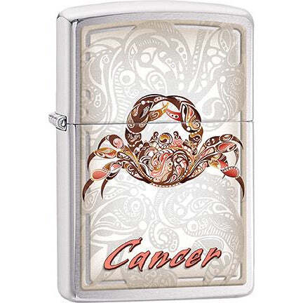 Zippo Windproof Metal Design Fire Lighter - Cancer