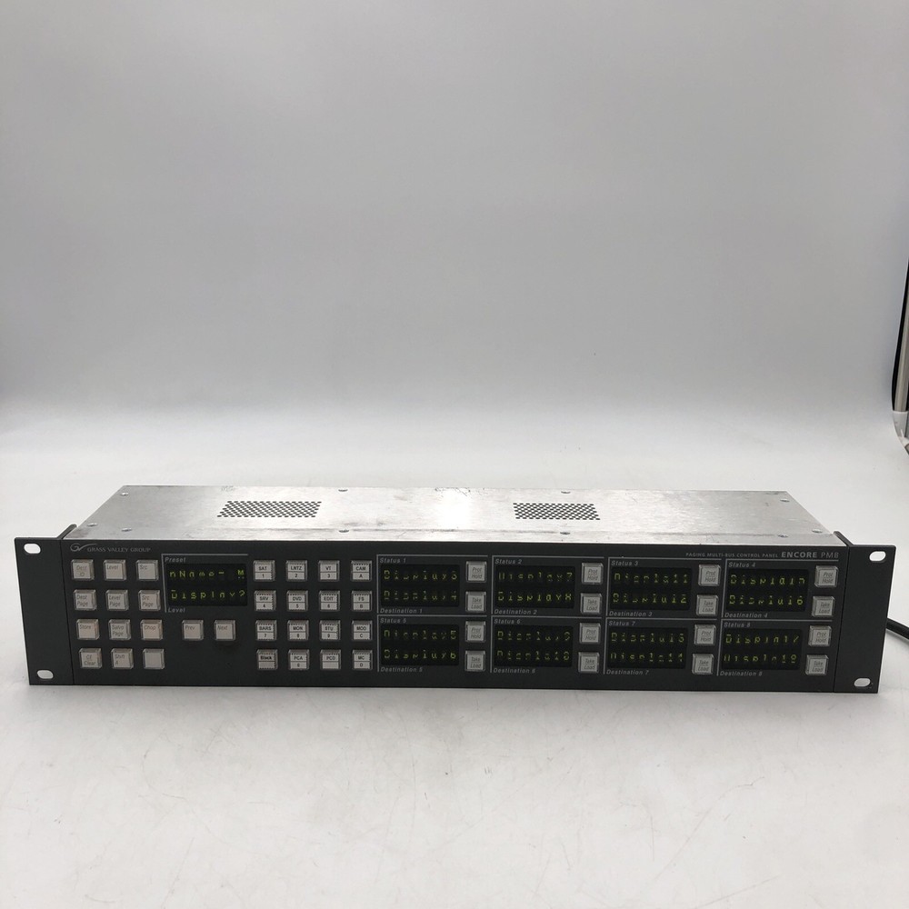 USED Grass Valley Encore/Prelude PMB Control Panel POWER TESTED READ E