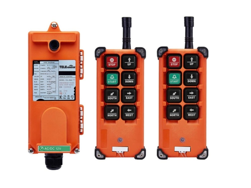 F21-E1B Hoist Crane Industrial Remote Control Wireless Transmitter Push Butto...