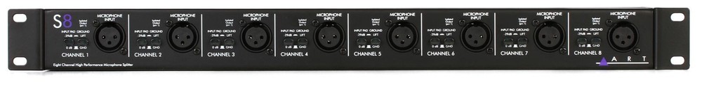 ART S8 8-channel Microphone Splitter (3-pack) Bundle
