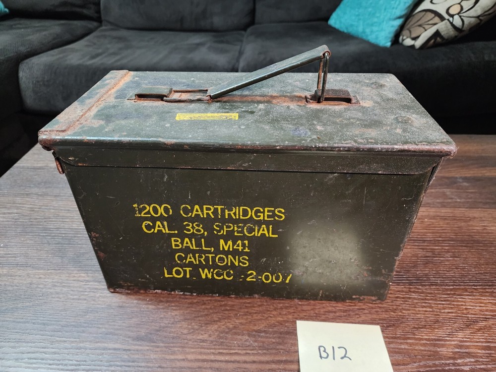 1200 cartridges cal 38 ammo box