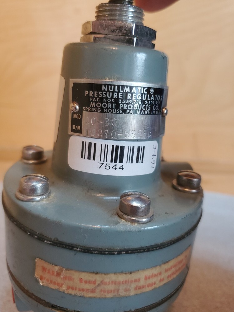 NUllMATIC 40-30 Pressure Regulator NEW Broken Knob