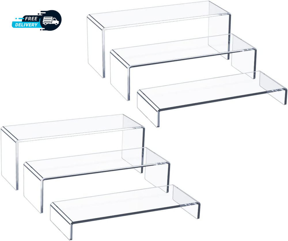 Acrylic Display Riser Large Acrylic Risers Thickened to 5Mm Clear Rectangular