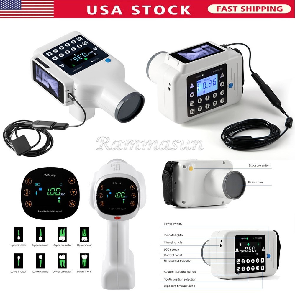 Portable dental X-ray machine High Frequency with digital sensor No Shield