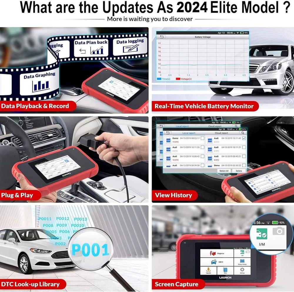 2025 LAUNCH X431 CRP123E PRO+ OBD2 Scanner ABS SRS Diagnostic Tool Code Reader