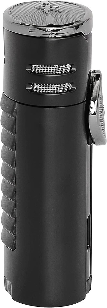 Xikar High Performance HP4 Diamond Quad Flame Cigar Lighter, Matte Black