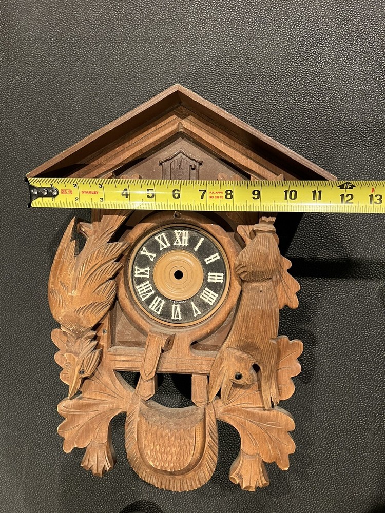 Vintage Cuckoo Clock Wooden Case