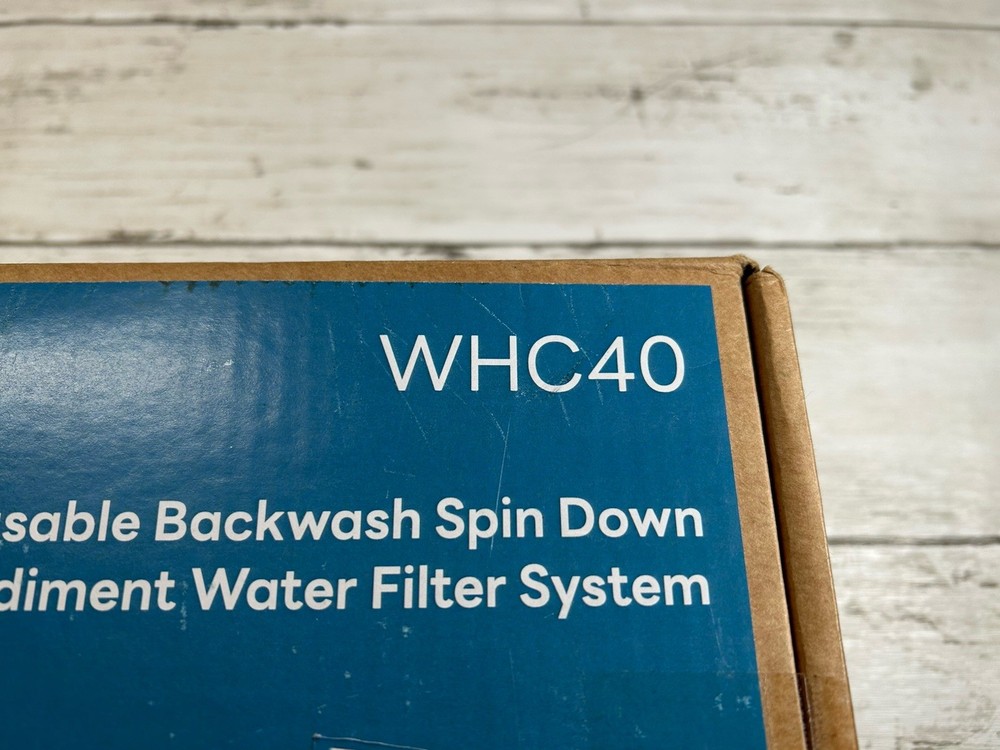 MewMore WHC40 Reusable Backwash Spin Down Sediment Water Filter - New Open Box
