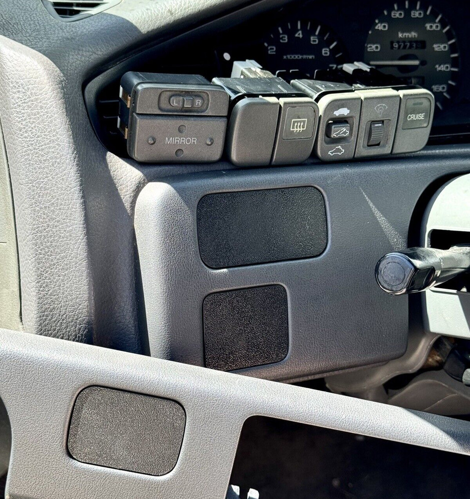 Button Delete set 3 Civic EG Dash Defrost Cruise Mirror TEXTURED FINISH