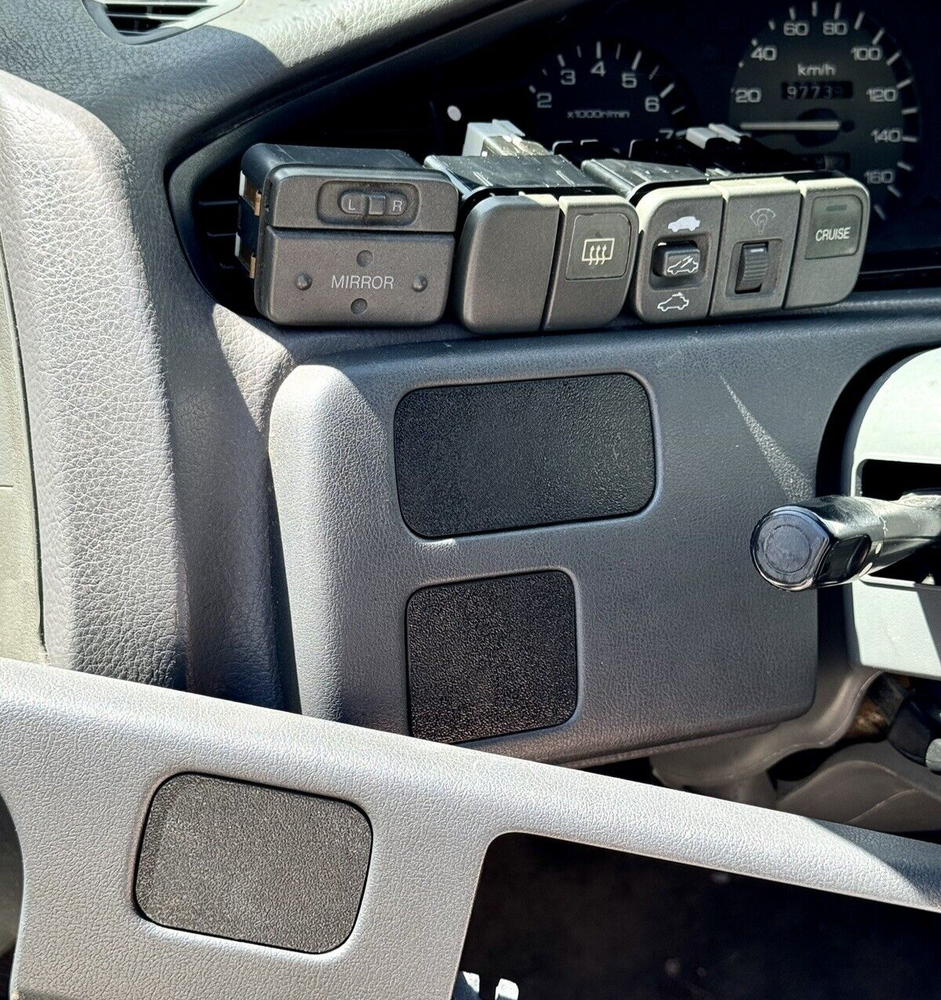 Button Delete set 3 Civic EG Dash Defrost Cruise Mirror TEXTURED FINISH