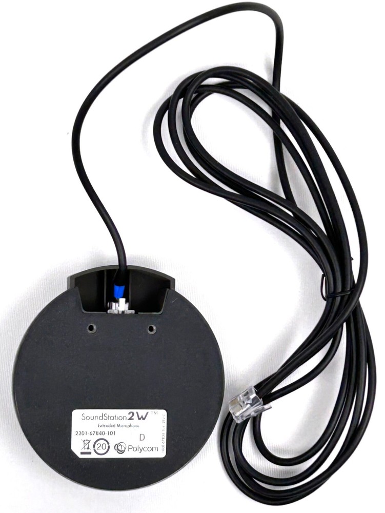 Sound Station 2W Extended Microphone, with Cable, Polycom 2201-67840-101