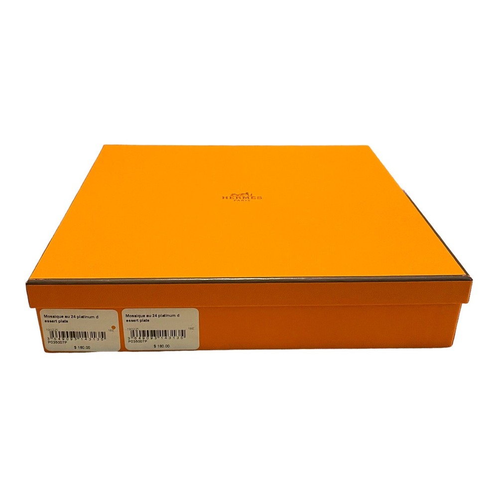 HERMÈS Paris Authentic 10”x10x2 empty Box Fits Dessert Plate Storage Gift Insert