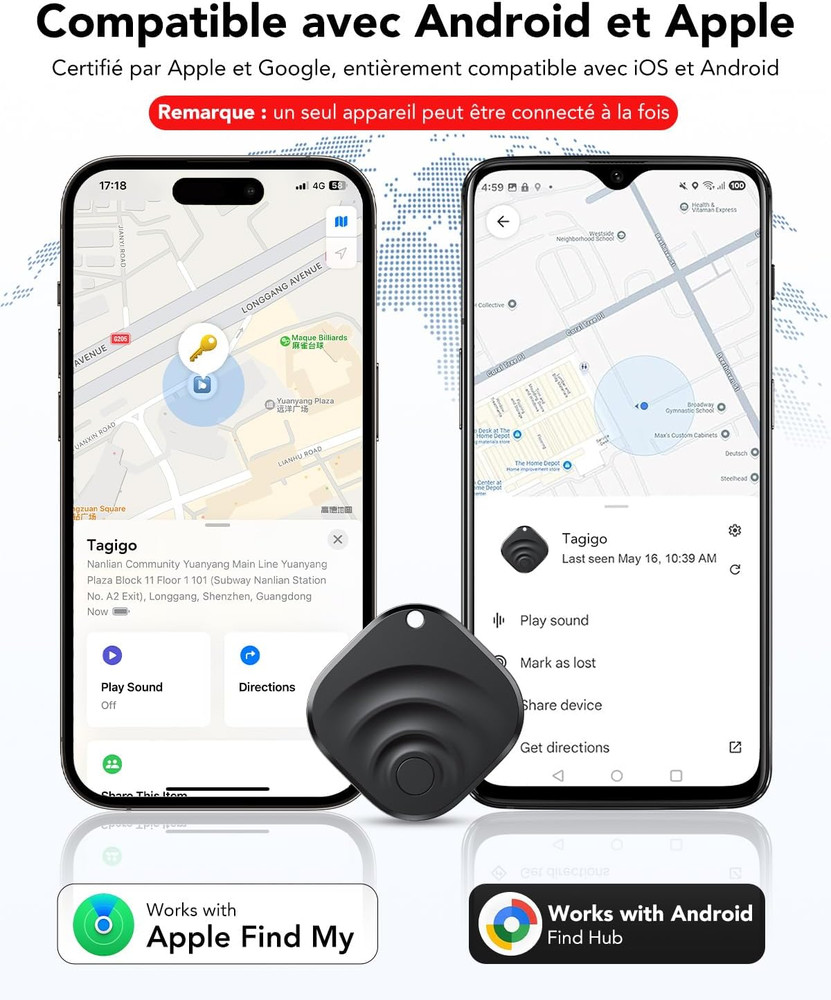 2026 Air Tracker Tags Item Locator for Android & Ios Bluetooth Tracker Smart Tag