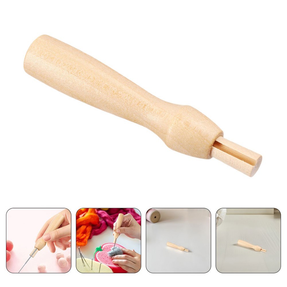 9 Pcs Needle Felting Handle Craft Projects Tool DIY Wool Handles