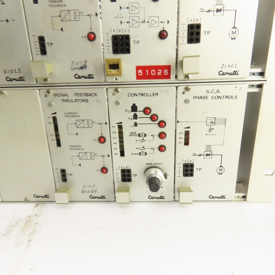 Cerutti RE 41303B Control Panel Assembly Regulator Phase, Feedback, Power Supply