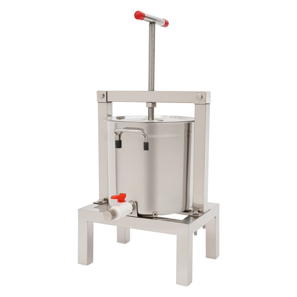 Manual Fruit Juicer Grape Wine Juice Maker Extractor 10L with Press Handle