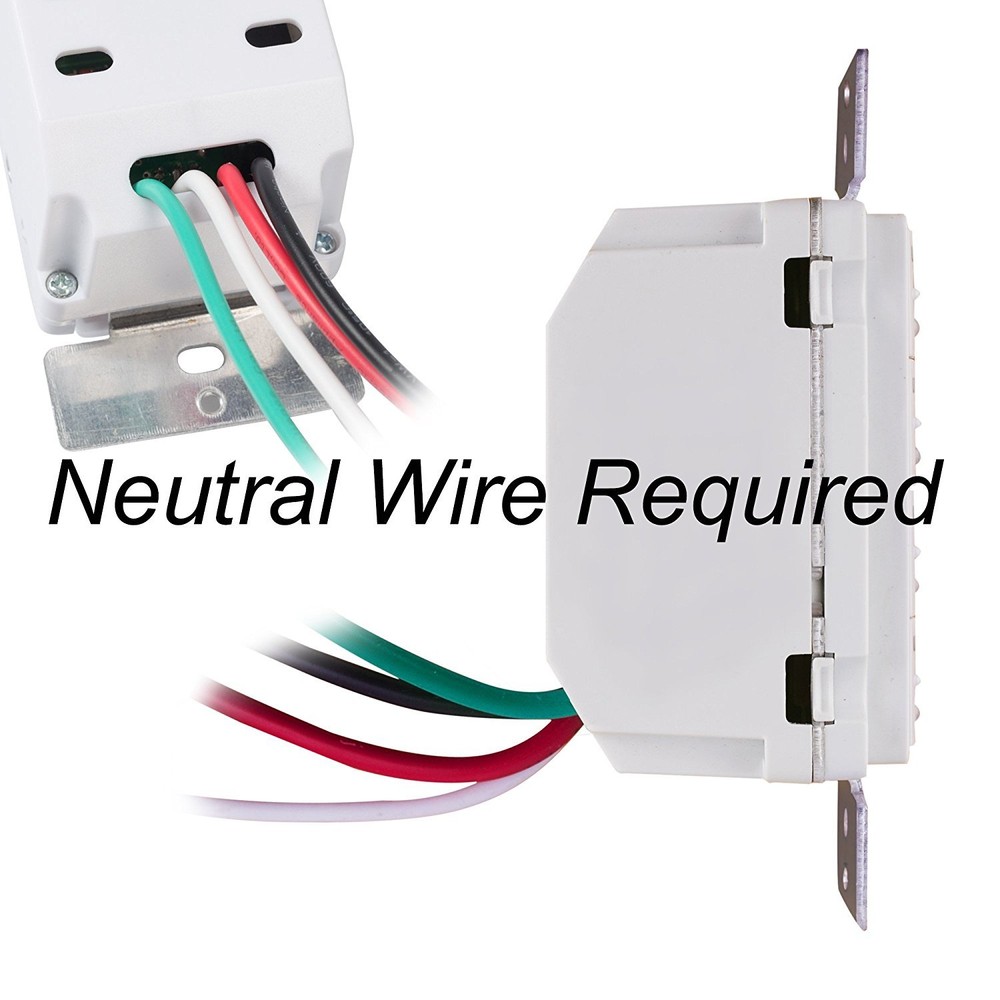 BN-LINK Countdown In-wall Timer Switch 5-15-30-60mins, 2-4 hours