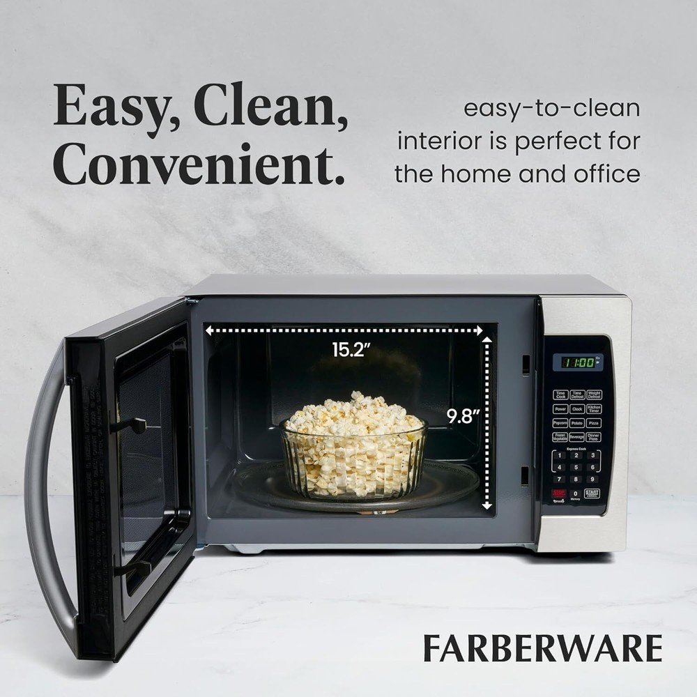 Farberware Countertop Microwave 1000 Watts, 1.3 Cu. Ft. - Microwave Oven