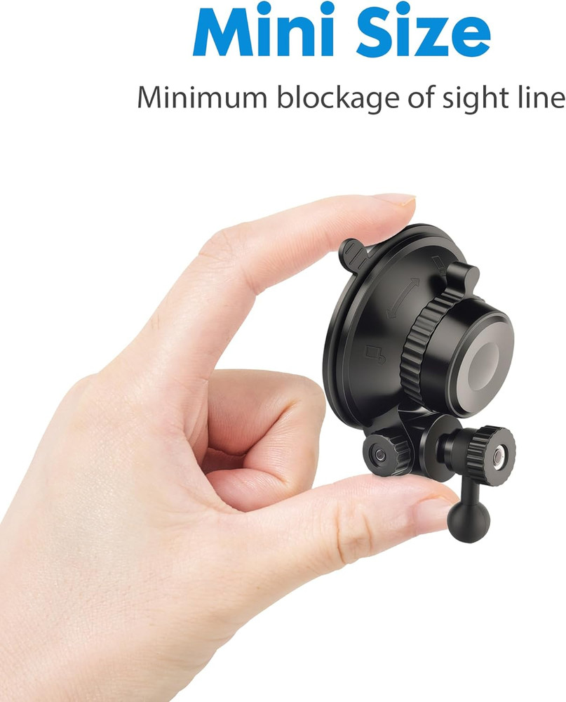 Universal Suction Cup Mount for Garmin Dash Cam Mount,Small Reusable Adjustable
