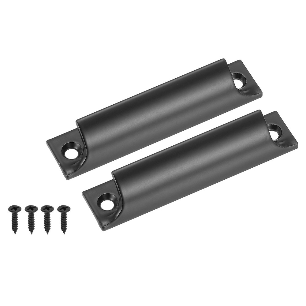 2 x Window Sash Lift Handle 3" Hole Center Drawer Push Pull Handle Black