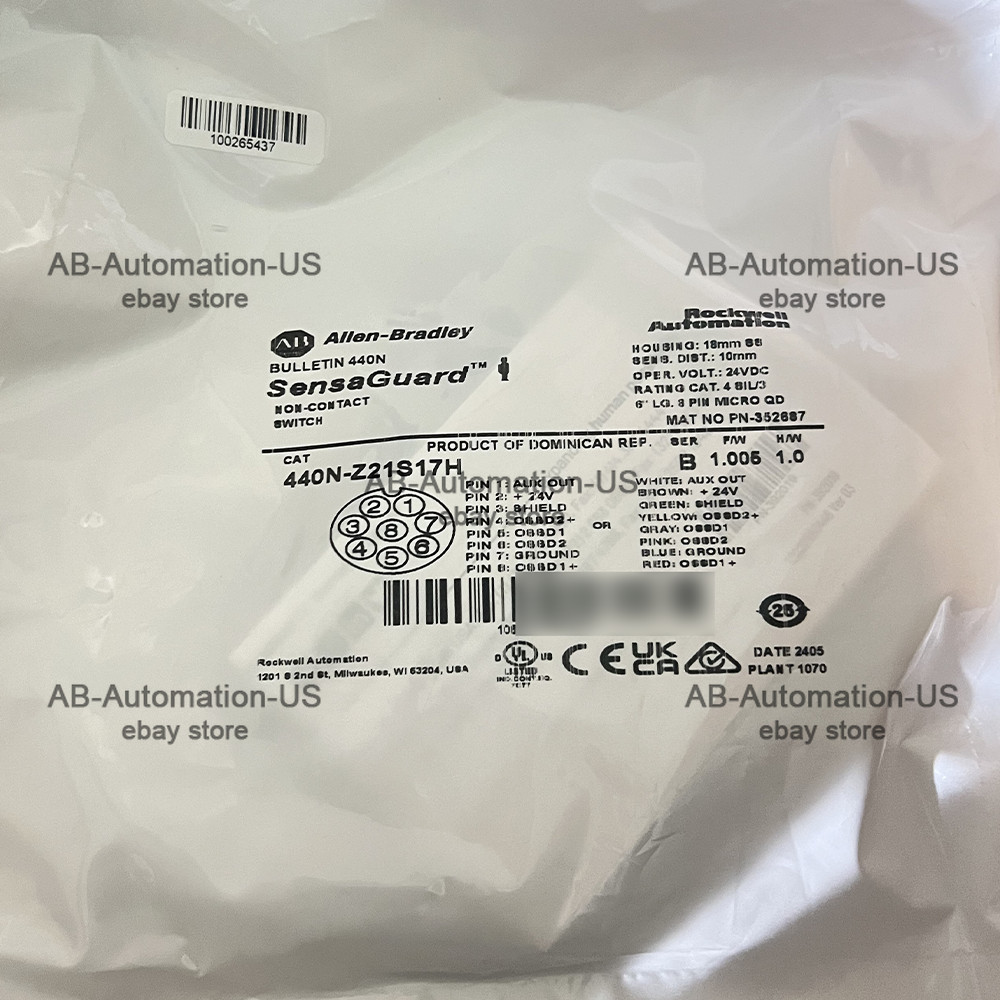 New  440N-Z21S17H Guardmaster Non Contact Switch SensaGuard