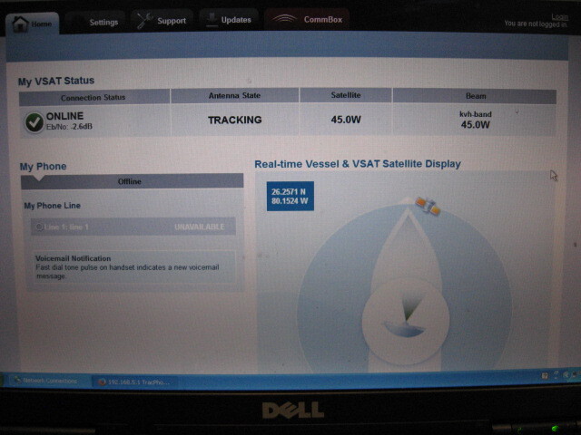 KVH Tracphone Mini-VSAT V3-IP V3ip Working Antenna Replacement