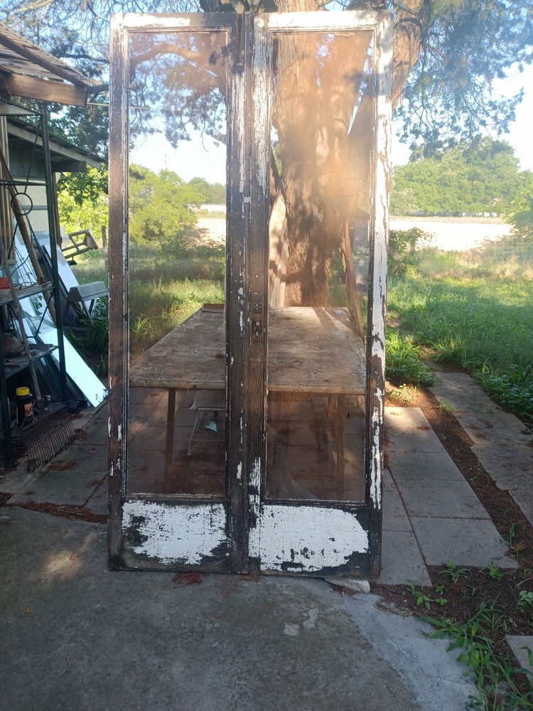 Old Tenon Through Construction double Screen doors 84.5" x 41.75" Total Open