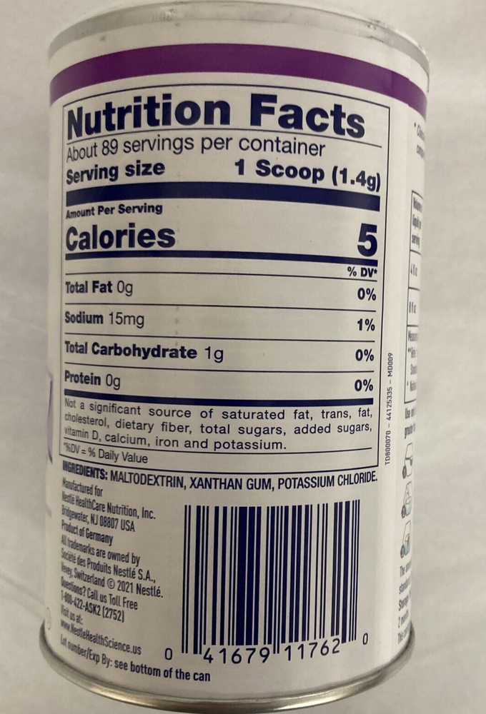Nestle ThickenUp Clear 4.4oz SINGLE CANISTER
