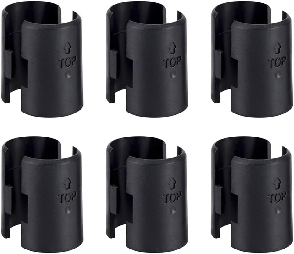 Compact 12-Pack Wire Shelf Lock Clips for Reliable Post Shelving Support