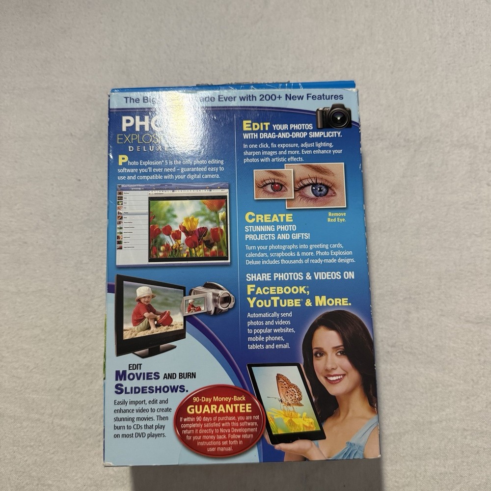 Photo Explosion Deluxe Version 5 Digital Editing Software Box NEW NIB